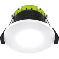 Luceco FTYPE COMPACT Fixed Cylinder Fire Rated LED Downlight White 6W 600lm