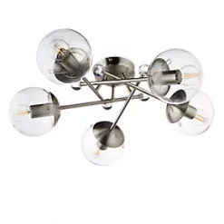 Quay Design Turner LED 5-Lamp Ceiling Light Satin Nickel 20W 470lm 12 Quay Design Turner LED 5-Lamp Ceiling Light Satin Nickel 20W 470lm -Indoor Lighting Sales Store 553VH A4