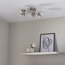 Quay Design Turner LED 5-Lamp Ceiling Light Satin Nickel 20W 470lm 13 Quay Design Turner LED 5-Lamp Ceiling Light Satin Nickel 20W 470lm -Indoor Lighting Sales Store 553VH A5