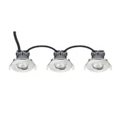 LAP Fixed LED Downlights Brushed Nickel 4.5W 400lm 10 Pack -Indoor Lighting Sales Store 562PP A2
