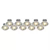 LAP Fixed LED Downlights Brushed Nickel 4.5W 400lm 10 Pack