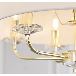 Quay Design Polaris 6-Light Pendant Brass Effect 6 Quay Design Polaris 6-Light Pendant Brass Effect - Image 4