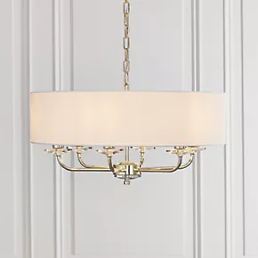 Quay Design Polaris 6-Light Pendant Brass Effect 3 Quay Design Polaris 6-Light Pendant Brass Effect