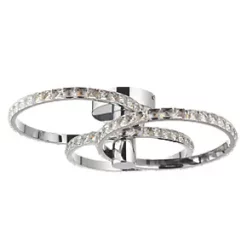 Quay Design Reena LED Semi-Flush Light Chrome 18W 1766lm -Indoor Lighting Sales Store 572VG A5