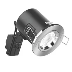 Aurora EFD Fixed Fire Rated LED Downlight Polished Chrome 5W 500lm