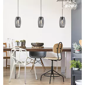 4lite WiZ Connected LED Decorative Pear Cage Smart Pendant Light Black 6.5W 720lm 4 4lite WiZ Connected LED Decorative Pear Cage Smart Pendant Light Black 6.5W 720lm - Image 2