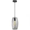 4lite WiZ Connected LED Decorative Pear Cage Smart Pendant Light Black 6.5W 720lm -Indoor Lighting Sales Store 588PH P
