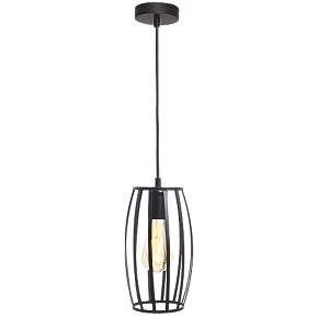 4lite WiZ Connected LED Decorative Pear Cage Smart Pendant Light Black 6.5W 720lm 3 4lite WiZ Connected LED Decorative Pear Cage Smart Pendant Light Black 6.5W 720lm