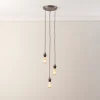 Quay Design Cable Set 3-Light Cable Set Pendant Satin Pewter -Indoor Lighting Sales Store 599VG P