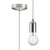 Knightsbridge 8270LBC Contemporary Long Pendant Brushed Chrome -Indoor Lighting Sales Store 603TY P