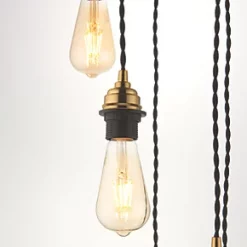 Quay Design Cable Set 5-Light Cable Set Pendant Antique Brass -Indoor Lighting Sales Store 608VG A3