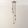 Quay Design Cable Set 5-Light Cable Set Pendant Antique Brass -Indoor Lighting Sales Store 608VG P