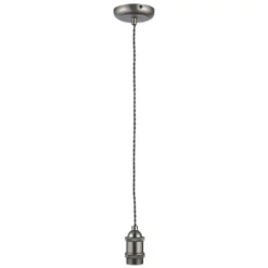 Inlight Shade Ceiling Pendant Light Cable Set Pewter / Black