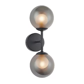 Quay Design Leo LED Wall Light Matt Black 5W 200lm 4 Quay Design Leo LED Wall Light Matt Black 5W 200lm - Image 2