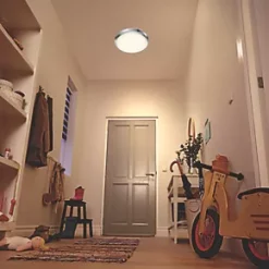 Philips Doris LED Ceiling Light Chrome 17W 1500lm -Indoor Lighting Sales Store 666RF A2