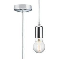 Knightsbridge 8270LPC Contemporary Long Pendant Polished Chrome