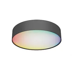 Calex RGB & White LED Smart Ceiling Light Black 16W 1800lm