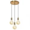 4lite Decorative Pendant Circular Antique Brass -Indoor Lighting Sales Store 704TV P