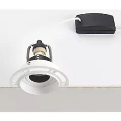 Saxby Trimless Tilt Downlight White -Indoor Lighting Sales Store 719HT A3