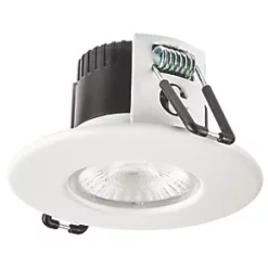 Collingwood DT4 Fixed Fire Rated LED Downlight Matt White 4.6W 460lm -Indoor Lighting Sales Store 723CF A4