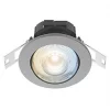 Calex SMD 220-240V 2700-6500K Adjustable Tilting Head LED Smart Downlight With Variable White Light Steel 4.9W 345lm -Indoor Lighting Sales Store 723RT P