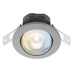 Calex SMD 220-240V 2700-6500K Adjustable Tilting Head LED Smart Downlight With Variable White Light Steel 4.9W 345lm