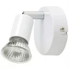 Sasha Round 1-Light Spotlight White -Indoor Lighting Sales Store 7472V P