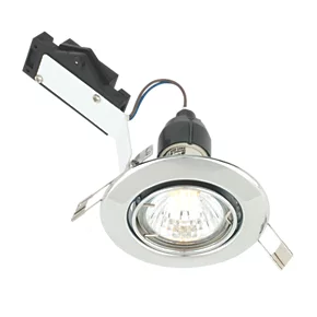 LAP Adjustable Mains Voltage Downlight Polished Chrome 3 LAP Adjustable Mains Voltage Downlight Polished Chrome