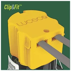 Luceco Dim2Warm FType Fixed Fire Rated LED Downlight White 6W 460lm -Indoor Lighting Sales Store 7646X A2