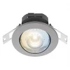 Calex SMD 220-240V 2700-6500K Adjustable Tilting Head LED Smart Downlight With Variable White Light Steel 4.9W 345lm 3 Pack -Indoor Lighting Sales Store 774KH P