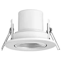 LAP Cosmoseco Tilt Fire Rated LED Downlight White 5.8W 450lm -Indoor Lighting Sales Store 781PP A4
