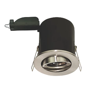 LAP Adjustable Fire Rated Downlight Brushed Steel 3 LAP Adjustable Fire Rated Downlight Brushed Steel