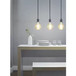 4lite Decorative Bar Pendant Blackened Silver -Indoor Lighting Sales Store 801TV A2