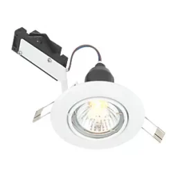 LAP Adjustable Mains Voltage Downlight Gloss White
