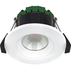 Luceco FType Compact Fixed Cylinder Fire Rated LED Downlight White 6W 470lm