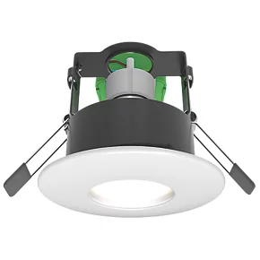 4lite WiZ Connected Fixed Fire Rated LED Smart Downlight Matt White 4.9W 345lm 3 4lite WiZ Connected Fixed Fire Rated LED Smart Downlight Matt White 4.9W 345lm