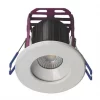 Robus Ramada Fixed Fire Rated LED Downlight White / Brushed Chrome 7W 640lm -Indoor Lighting Sales Store 9341X P